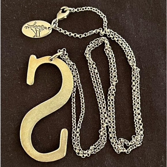 Initial “S” Pendant in Pewter - Picture 8 of 10